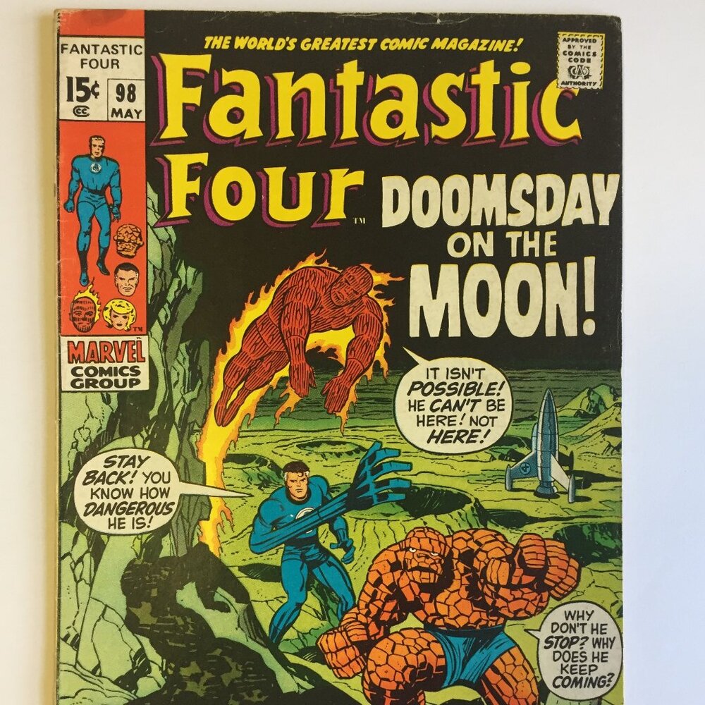 Fantastic Four #98 (May 1970, Marvel) Doomsday on the Moon!